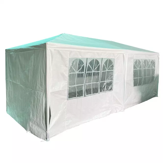 Kerti pavilon 3x6x2,7 m fehér,3