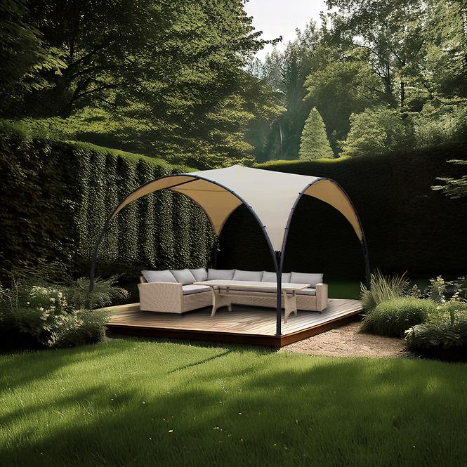 Kerti pavilon 3,3x3,3 m bézs