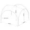 Kerti pavilon 3,3x3,3 m bézs,2