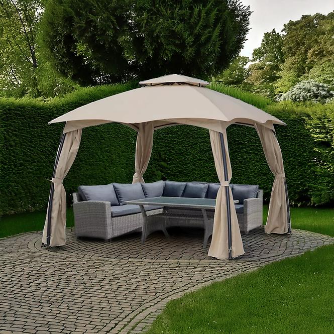 Kerti pavilon 3x3 m bézs