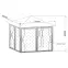 Kerti pavilon 3x3 m bézs,2