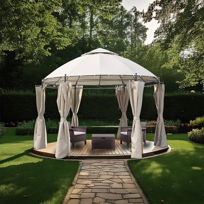 Kerti pavilon 3,5 m bézs