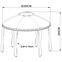 Kerti pavilon 3,5 m bézs,2