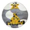 Szőnyeg Frisee Soft Kids 1,2/1,2 FR3 F0715 szürke