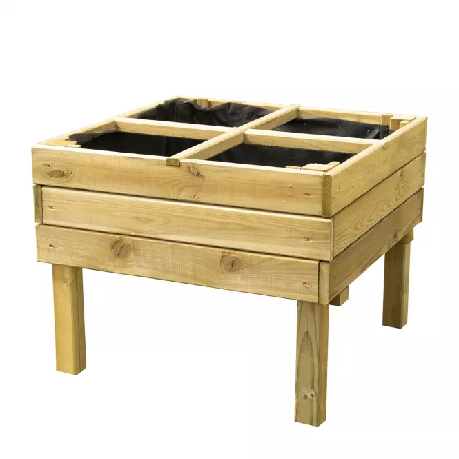 Fából készült zöldséges box 64x64x50 cm M