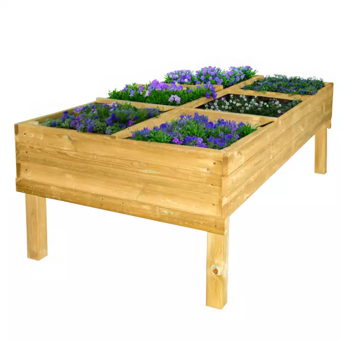 Fából készült zöldséges box 202x100x70 cm L,5