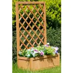 Virágtartó rácsos QS1704-2 60x28,5x100 cm sárga