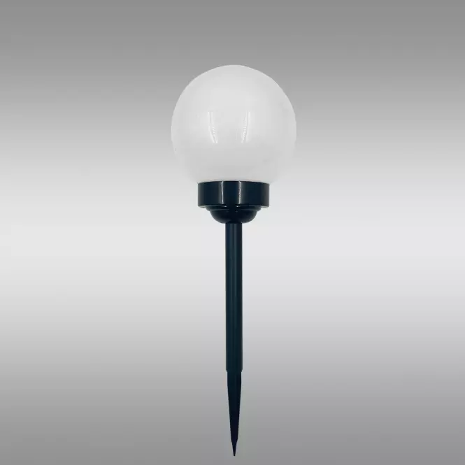 Napelemes lámpa LABDA 15CM BLACK EKO0588