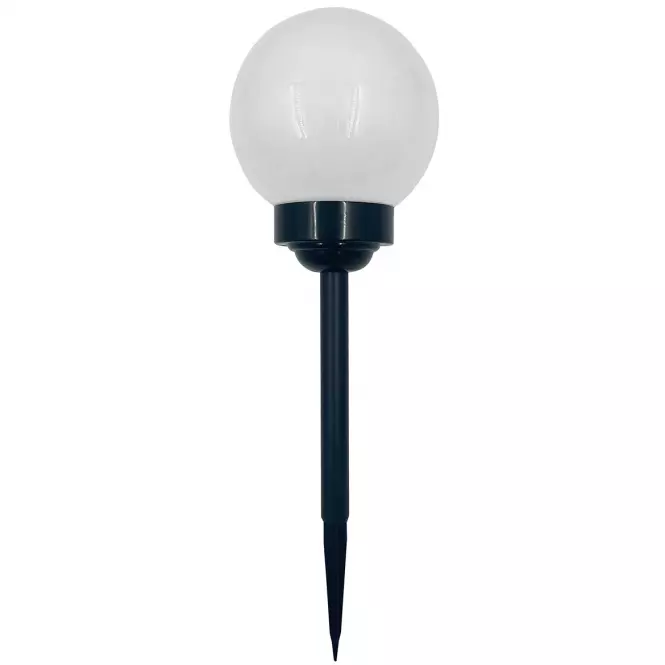 Napelemes lámpa LABDA 15CM BLACK EKO0588