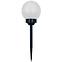 Napelemes lámpa LABDA 15CM BLACK EKO0588,2