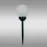 Napelemes lámpa LABDA 20CM BLACK EKO0589