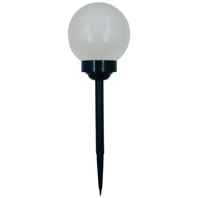 Napelemes lámpa LABDA 20CM BLACK EKO0589