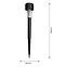 Napelemes lámpa PIN BLACK EKO0593,4