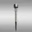 Napelemes lámpa PIN INOX EKO0594