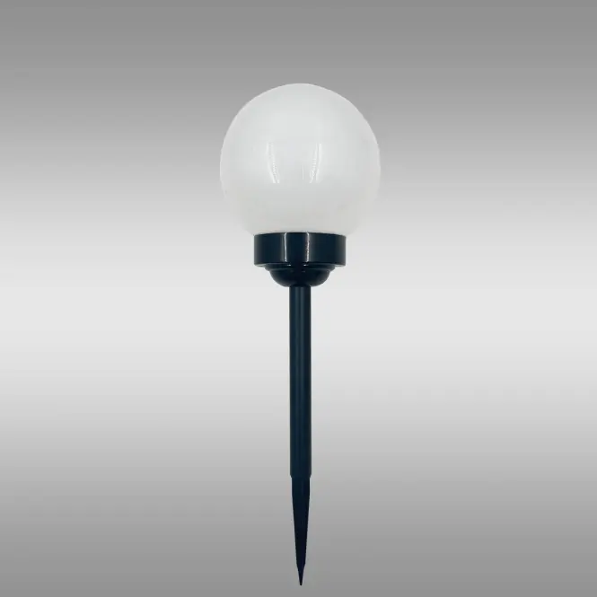 Napelemes lámpa LABDA 10CM BLACK EKO0595