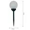Napelemes lámpa LABDA 10CM BLACK EKO0595,2