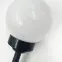Napelemes lámpa LABDA 10CM BLACK EKO0595,3