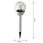 Napelemes lámpa INOX 8CM CRACK EKO0609,3