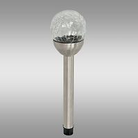 Napelemes lámpa INOX 8CM CRACK EKO0609