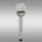 Napelemes lámpa INOX 8CM CRACK EKO0609