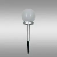 Napelemes lámpa LABDA 10CM SILVER EKO0611