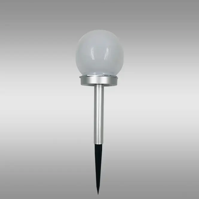 Napelemes lámpa LABDA 10CM SILVER EKO0611