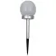 Napelemes lámpa LABDA 10CM SILVER EKO0611,2