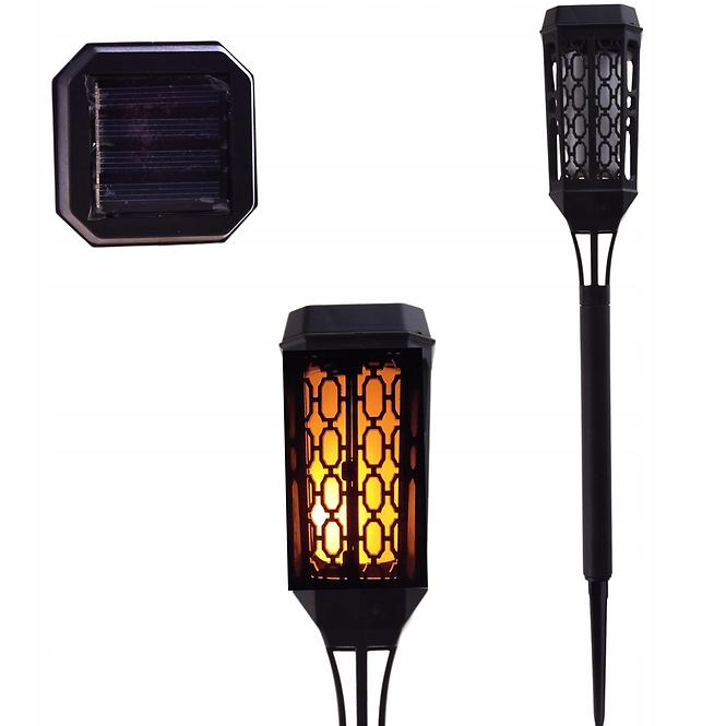 Napelemes lámpa 46810 Flame Black