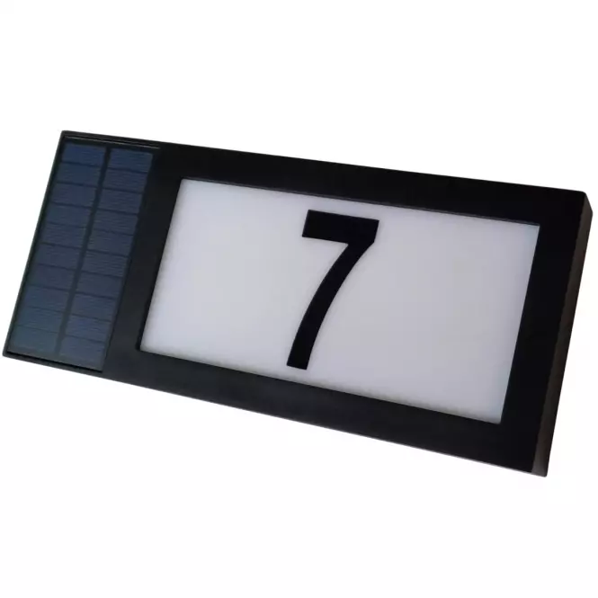 Napelemes lámpa Házszám 46816 Black,4