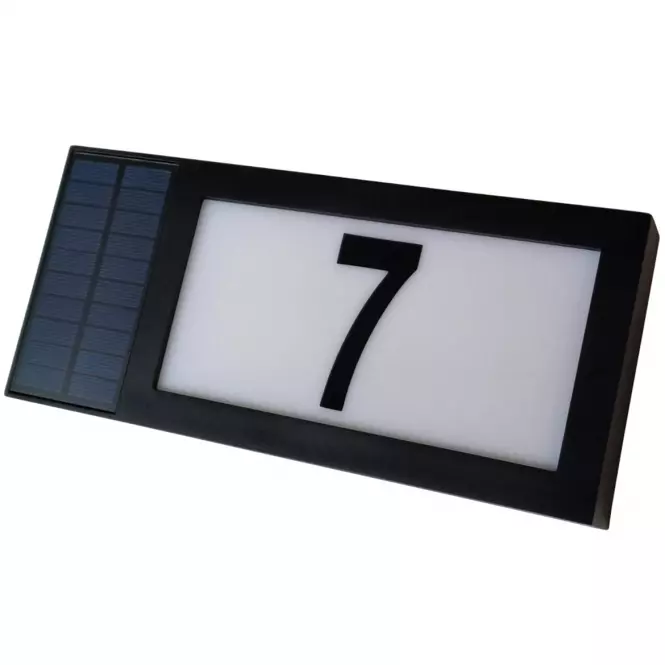 Napelemes lámpa Házszám 46816 Black,2