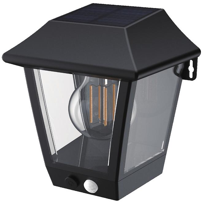 Napelemes fali lámpa mozgásérzékelővel 46821 Black K1,2