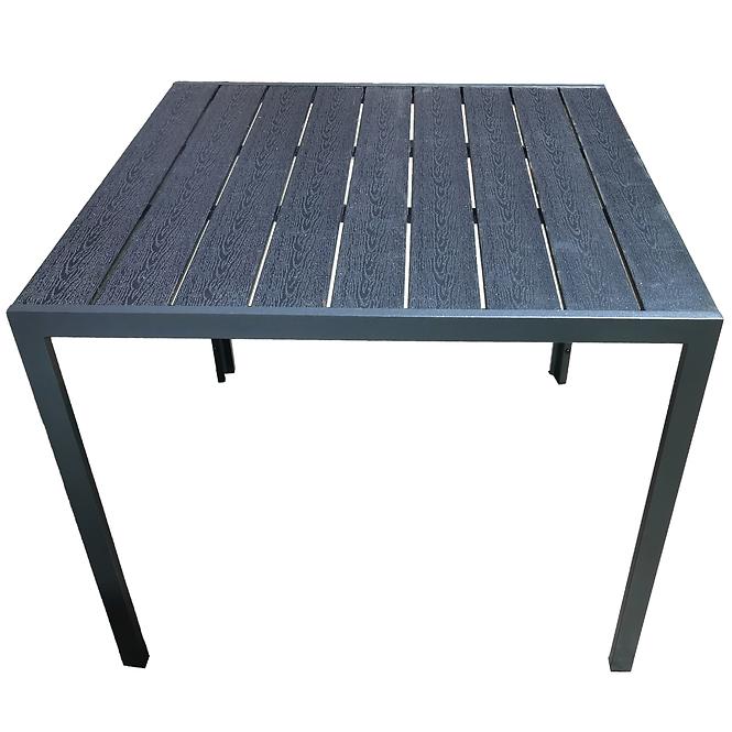 Asztal Douglas fekete 90x90 cm
