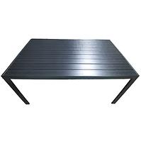 Douglas fekete asztal polifa lappal 150x90 cm
