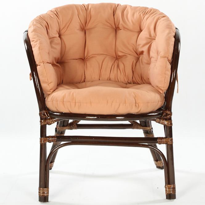 Rattan szék Bahama sötétbarna/cappucino