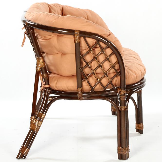 Rattan szék Bahama sötétbarna/cappucino