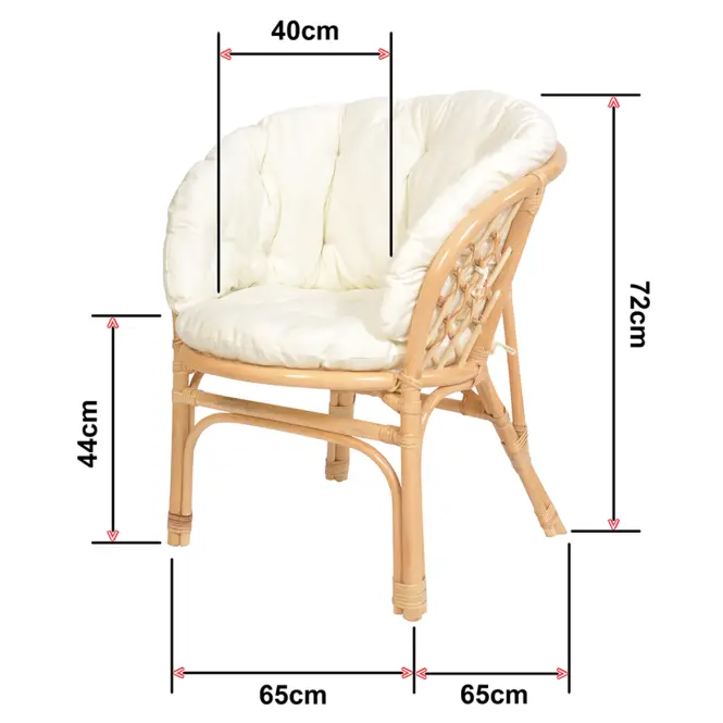Rattan szék Bahama natural/bézs,2