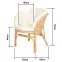 Rattan szék Bahama natural/bézs,2