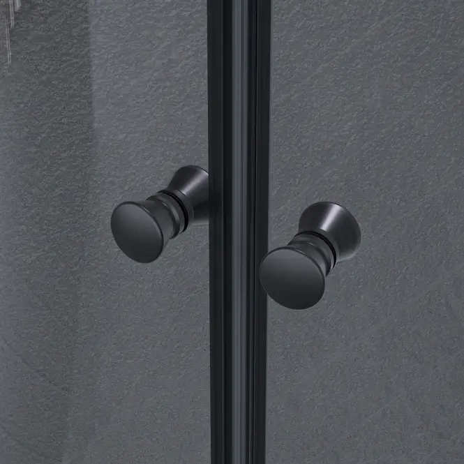 Zuhanykabin félköríves Uni 80x80x185 black,4