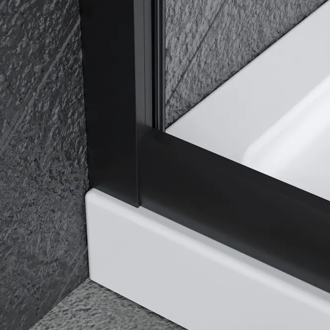 Zuhanykabin félköríves Uni 80x80x185 black,5