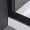 Zuhanykabin félköríves Uni 80x80x185 black,5