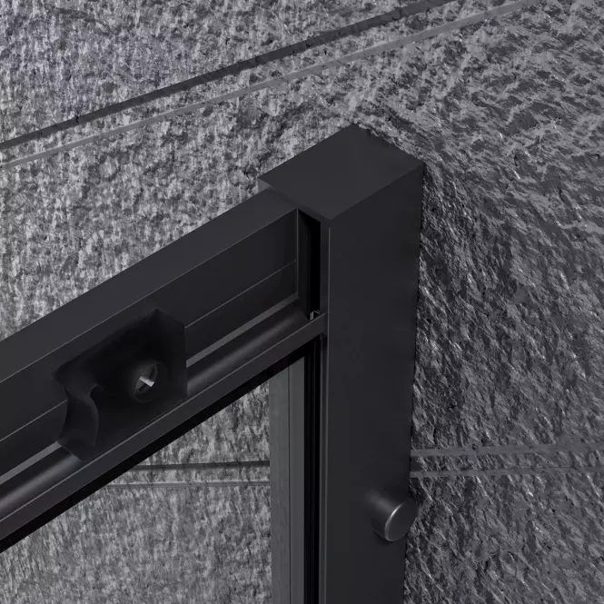 Zuhanykabin félköríves Uni 80x80x185 black