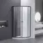 Zuhanykabin félköríves Uni 90x90x185 black