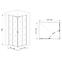 Zuhanykabin Point 100x80x190 black,4
