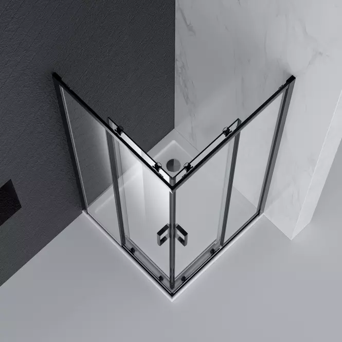 Zuhanykabin Point 80x80x190 black