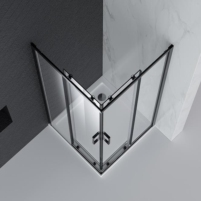 Zuhanykabin Point 80x80x190 black