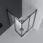 Zuhanykabin Point 80x80x190 black,2