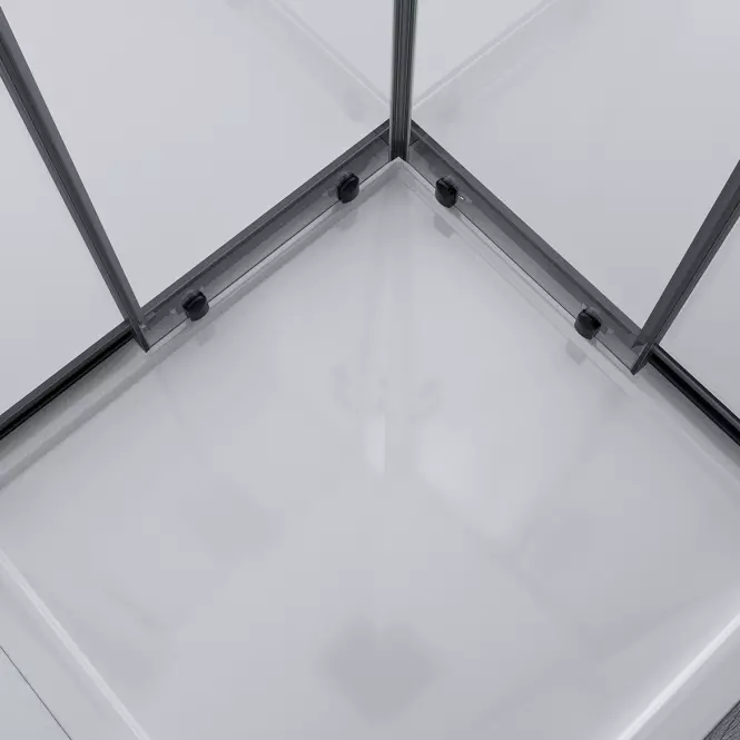 Zuhanykabin Point 80x80x190 black,4