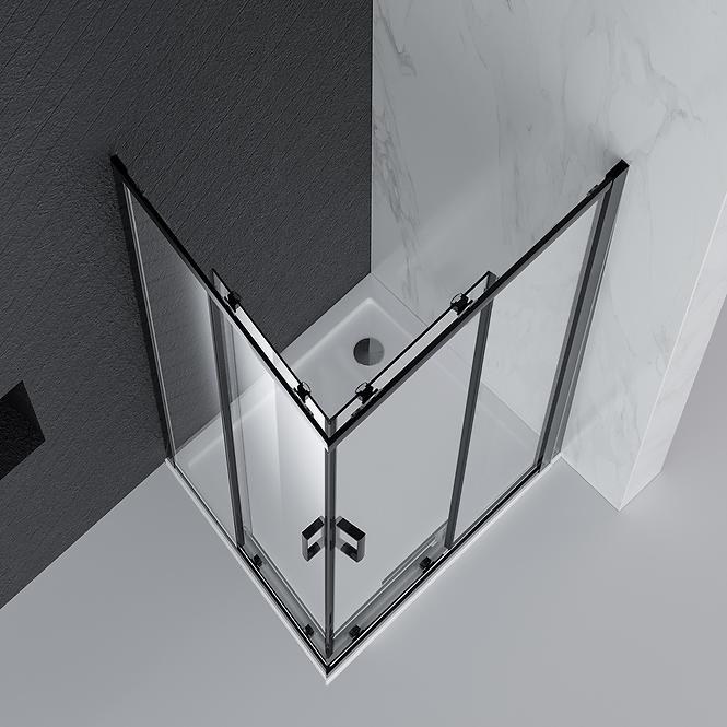 Zuhanykabin Point 90x90x190 black
