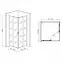 Zuhanykabin Point 90x90x190 black,8