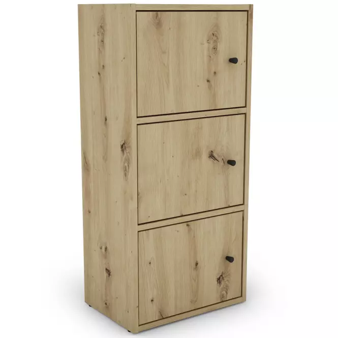 Regál KIKI artisan 2 polcok 3 ajtó